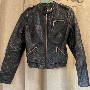 Forever 21 Kids - Black Faux Leather Jacket